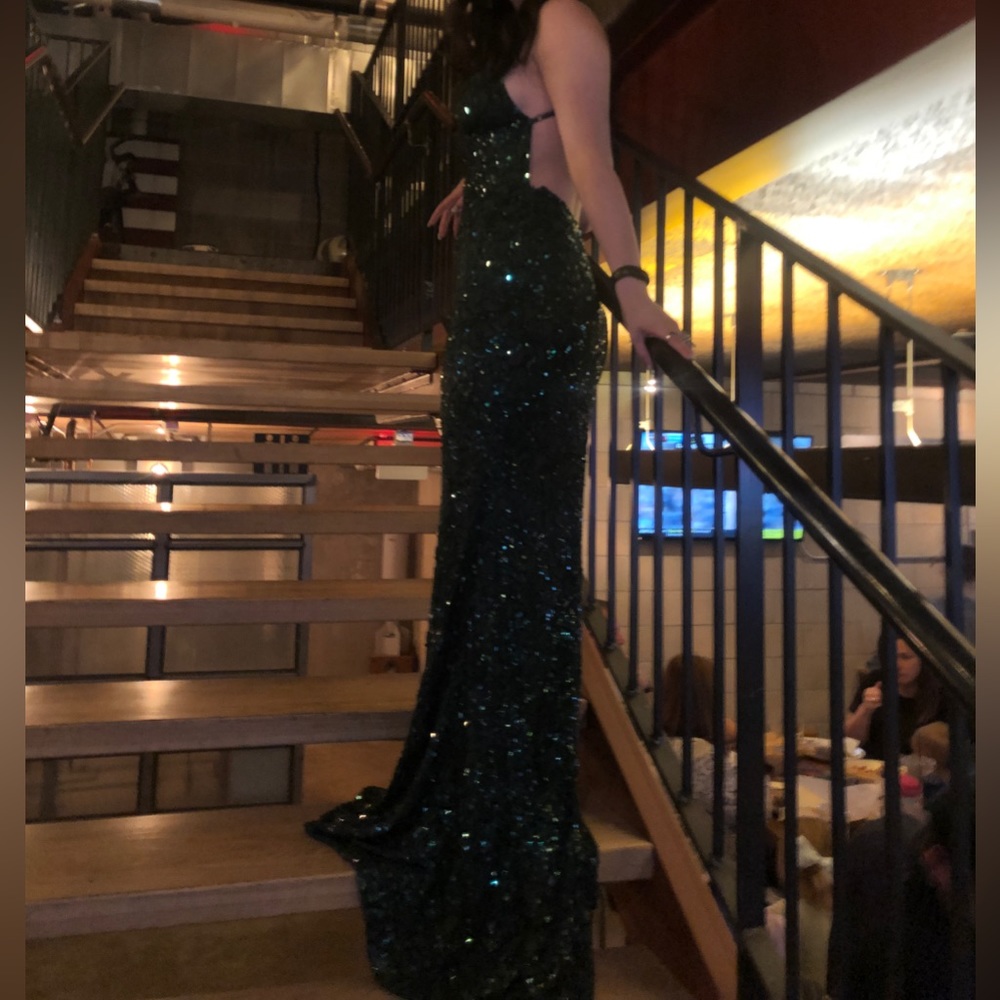 Selling because I don’t need it anymore. Dress is in perfect condition.